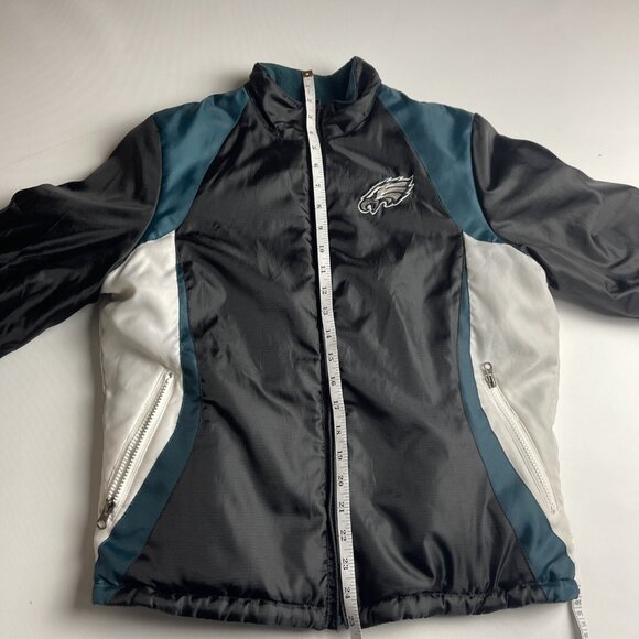 Philadelphia Eagles Womens M NFL Team Apparel Jacket Large Zip G-lll Football - Picture 12 of 16